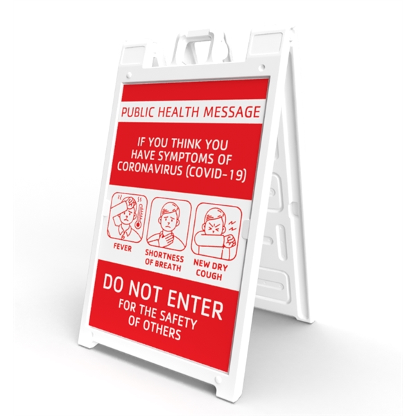 Signicade® Sign Kit (2 Signs) - Public Health Message - Signicade® Sign Kit (2 Signs) - Public Health Message - Image 0 of 0
