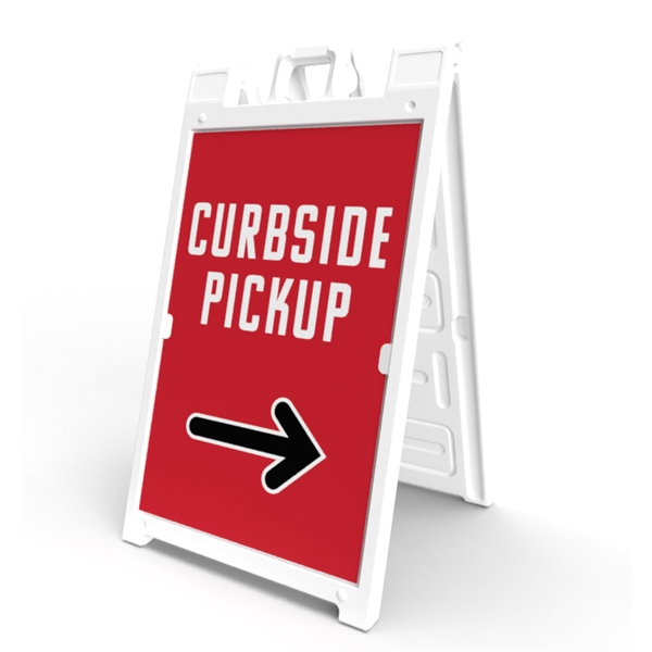 Signicade® Sign Kit (2 Signs) - Curbside Pickup Right Arrow - Signicade® Sign Kit (2 Signs) - Curbside Pickup Right Arrow - Image 0 of 0