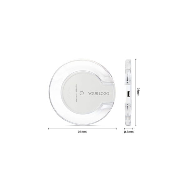 Wireless Charging Pad Crystal Compatible For All Mobiles - Wireless Charging Pad Crystal Compatible For All Mobiles - Image 4 of 5