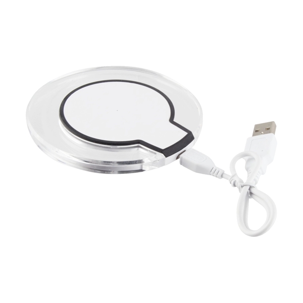 Wireless Charging Pad Crystal Compatible For All Mobiles - Wireless Charging Pad Crystal Compatible For All Mobiles - Image 2 of 5