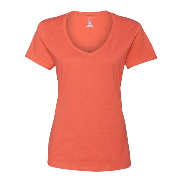 Hanes Perfect-T Women's V-Neck T-Shirt - Hanes Perfect-T Women's V-Neck T-Shirt - Image 48 of 53