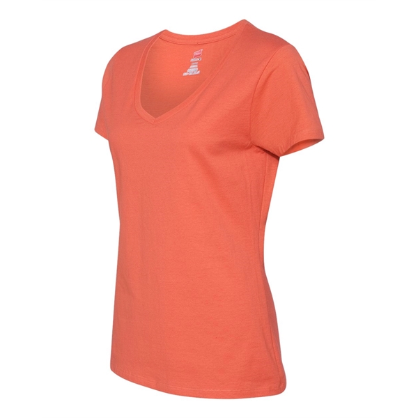 Hanes Perfect-T Women's V-Neck T-Shirt - Hanes Perfect-T Women's V-Neck T-Shirt - Image 49 of 53