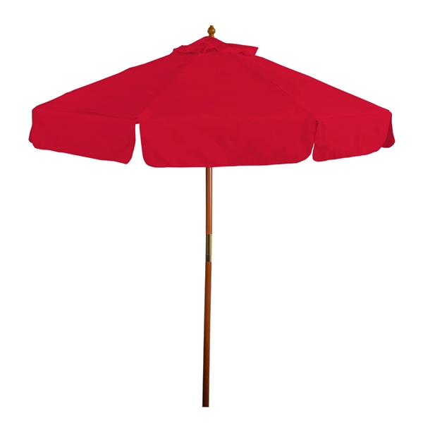 7' Market Umbrella with Valances - 7' Market Umbrella with Valances - Image 1 of 7