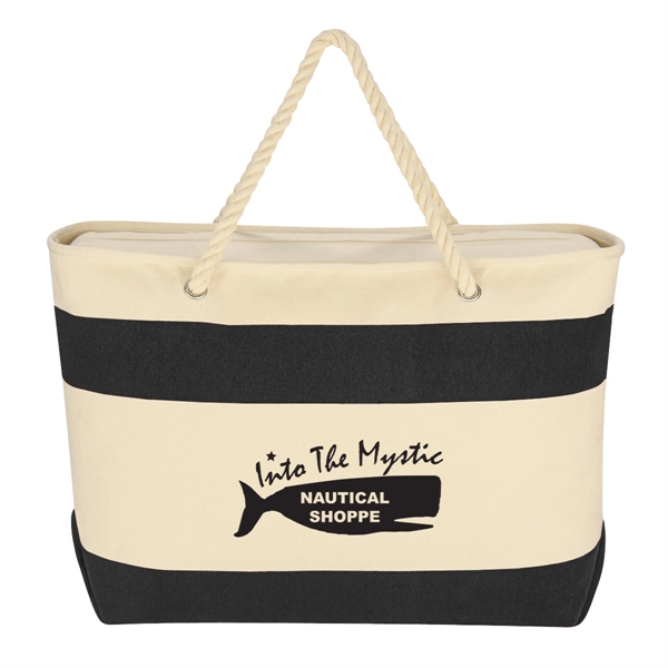 Large Cruising Tote Bag With Rope Handles - Large Cruising Tote Bag With Rope Handles - Image 2 of 16