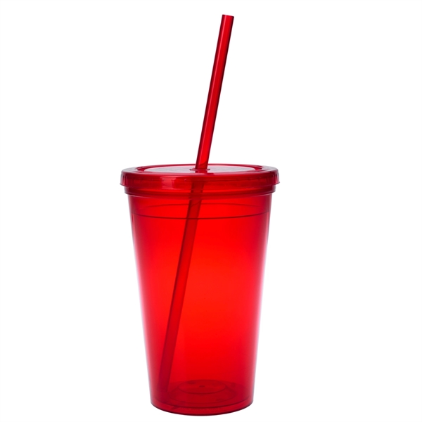 16 Oz. Sunsplash Double Wall Tumbler - 16 Oz. Sunsplash Double Wall Tumbler - Image 20 of 22