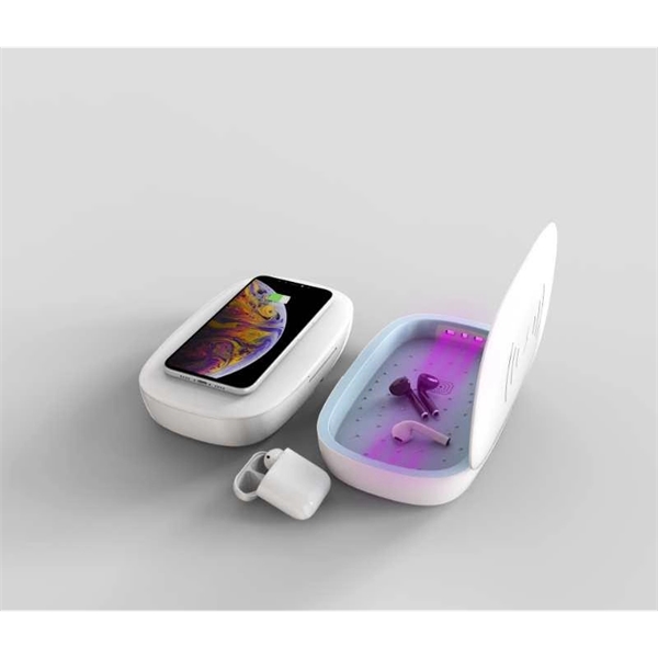 UV Phone Sanitizer With Wireless Charging - UV Phone Sanitizer With Wireless Charging - Image 0 of 0