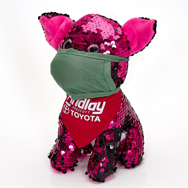 Pig With Mask and Bandana