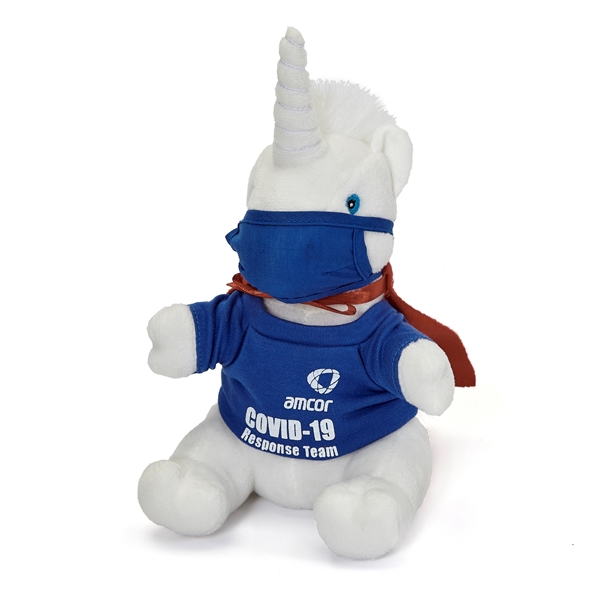 Social Distance Unicorn with Mask/Cape Hero