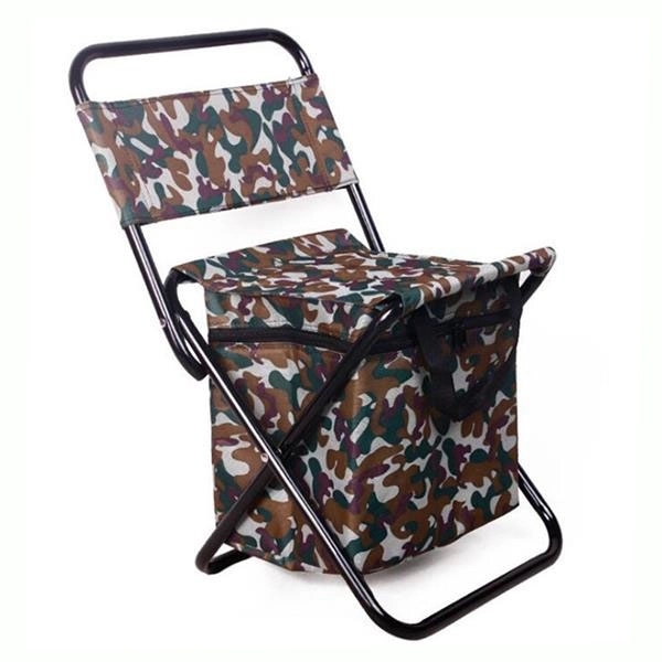 Camo Fishing Outdoor Chair with Cooler bag - Camo Fishing Outdoor Chair with Cooler bag - Image 0 of 1