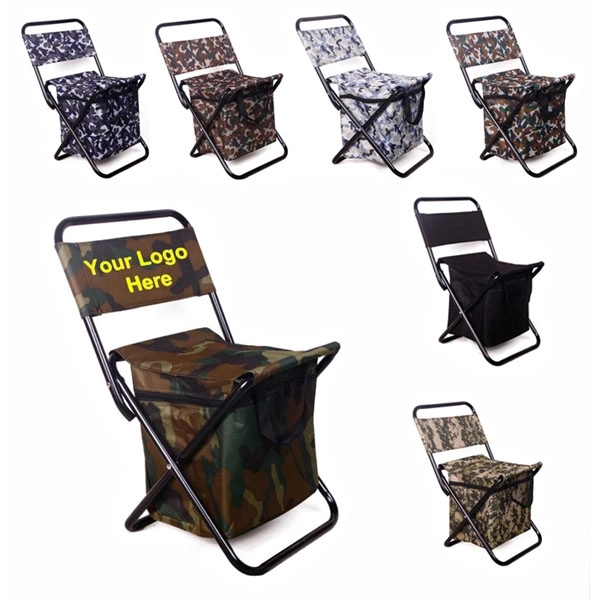 Camo Fishing Outdoor Chair with Cooler bag - Camo Fishing Outdoor Chair with Cooler bag - Image 1 of 1