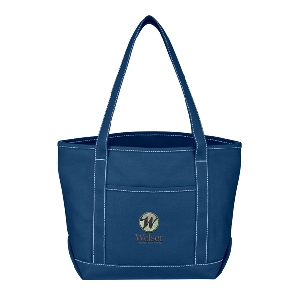 Medium Cotton Canvas Yacht Tote Bag - Medium Cotton Canvas Yacht Tote Bag - Image 18 of 31