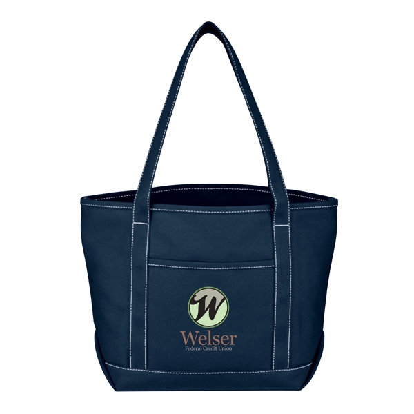 Medium Cotton Canvas Yacht Tote Bag - Medium Cotton Canvas Yacht Tote Bag - Image 10 of 31