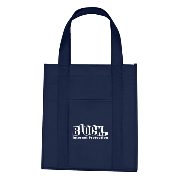 Matte Laminated Non-Woven Shopper Tote Bag - Matte Laminated Non-Woven Shopper Tote Bag - Image 8 of 16