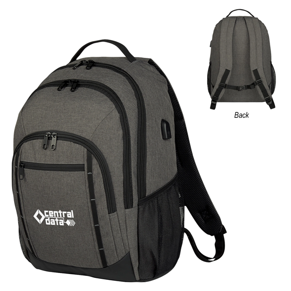 Reagan Heathered Backpack - Reagan Heathered Backpack - Image 0 of 5