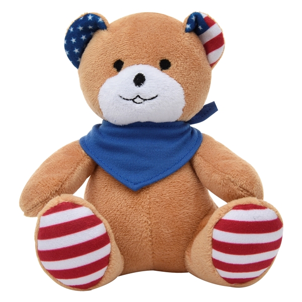 6" Patriotic Bear - 6" Patriotic Bear - Image 3 of 12