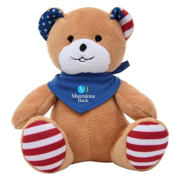 6" Patriotic Bear - 6" Patriotic Bear - Image 4 of 12