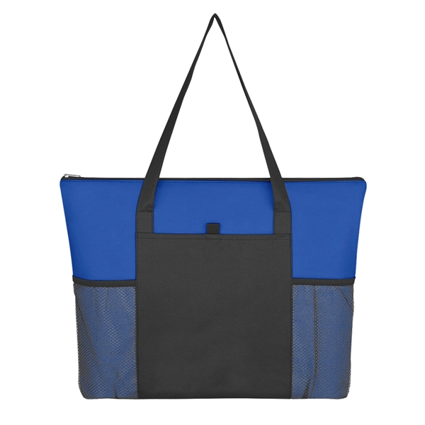 Non-Woven Voyager Zippered Tote Bag - Non-Woven Voyager Zippered Tote Bag - Image 9 of 10