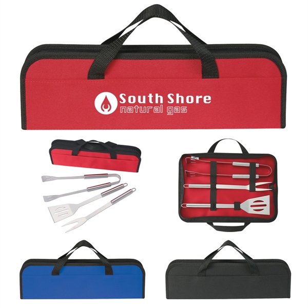 3-Piece BBQ Set In Case - 3-Piece BBQ Set In Case - Image 0 of 12