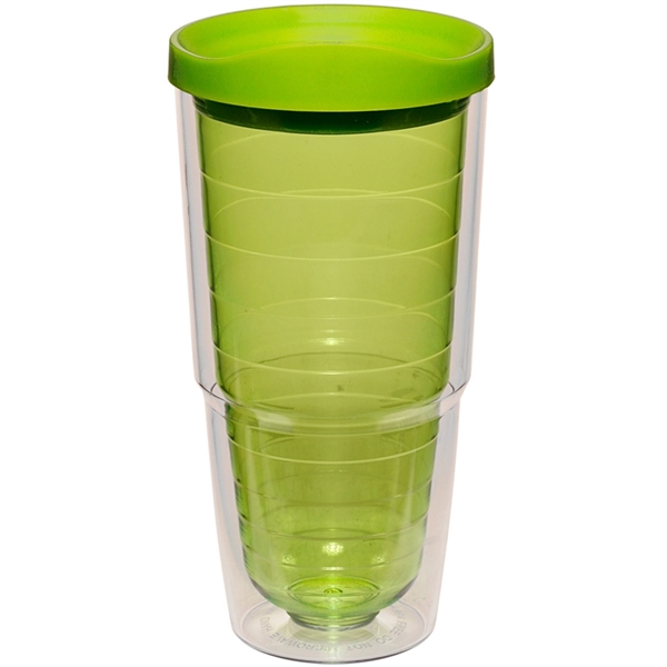 24 oz Foggy Double Wall Acrylic Tumbler w/ Custom Imprint