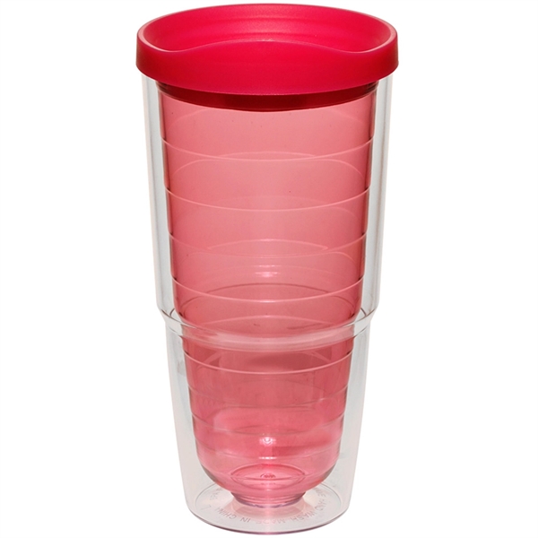 24 oz Double Wall Acrylic Tumbler w/ Custom Logo Spill Proof