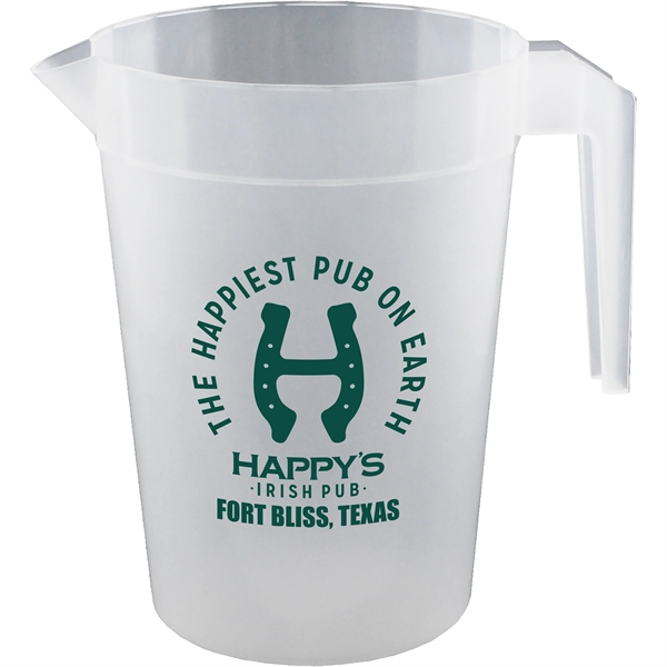 64 oz. Polypropylene Plastic Pitcher with Handle - 64 oz. Polypropylene Plastic Pitcher with Handle - Image 0 of 0