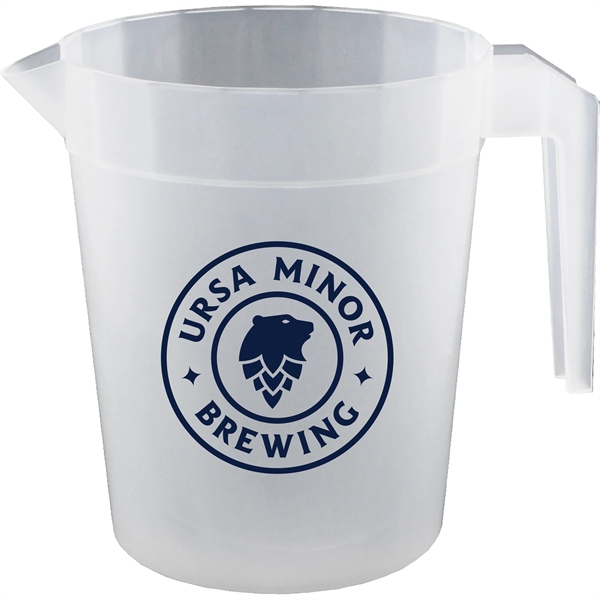 48-56 oz. Polypropylene Plastic Pitcher with Handle - 48-56 oz. Polypropylene Plastic Pitcher with Handle - Image 0 of 1