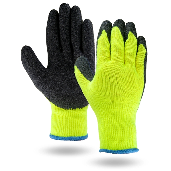 Hi-Viz Palm Dipped Gloves - Hi-Viz Palm Dipped Gloves - Image 1 of 2