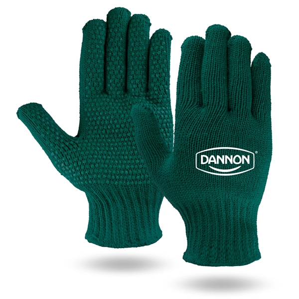 Green Knit Freezer Gloves - Green Knit Freezer Gloves - Image 0 of 1