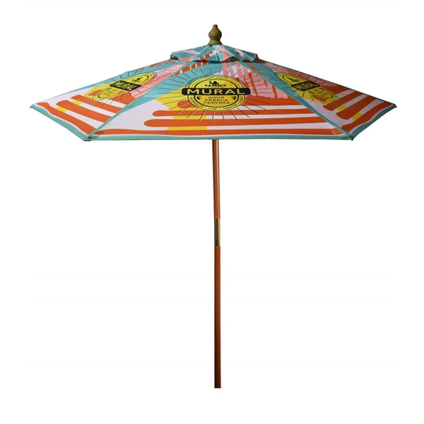 7' Full Color Steel Market Umbrella - 7' Full Color Steel Market Umbrella - Image 0 of 0