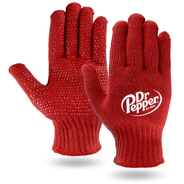 Red Knit Freezer Gloves - Red Knit Freezer Gloves - Image 0 of 1