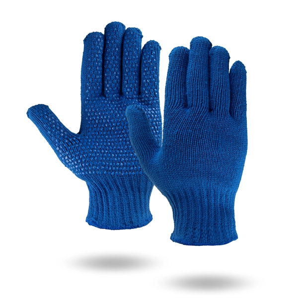 Royal Blue Knit Freezer Gloves - Royal Blue Knit Freezer Gloves - Image 1 of 1