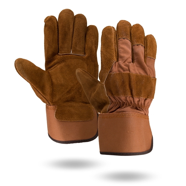 Brown Leather Palm Gloves - Brown Leather Palm Gloves - Image 1 of 1