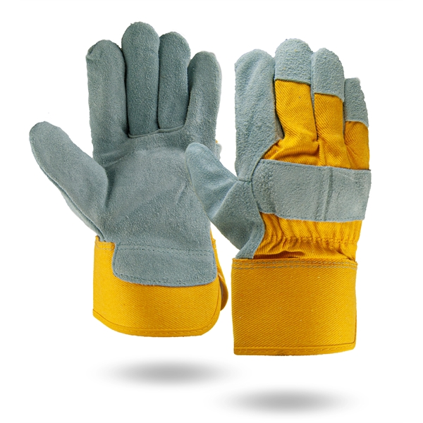 Yellow Leather Palm Gloves - Yellow Leather Palm Gloves - Image 1 of 1