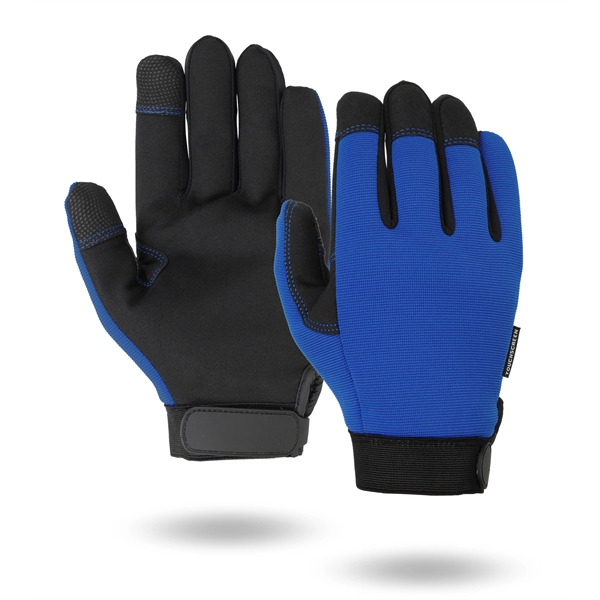 Blue Touchscreen Mechanics Gloves - Blue Touchscreen Mechanics Gloves - Image 3 of 5