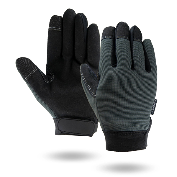 Touchscreen Gray Mechanics Gloves - Touchscreen Gray Mechanics Gloves - Image 1 of 1