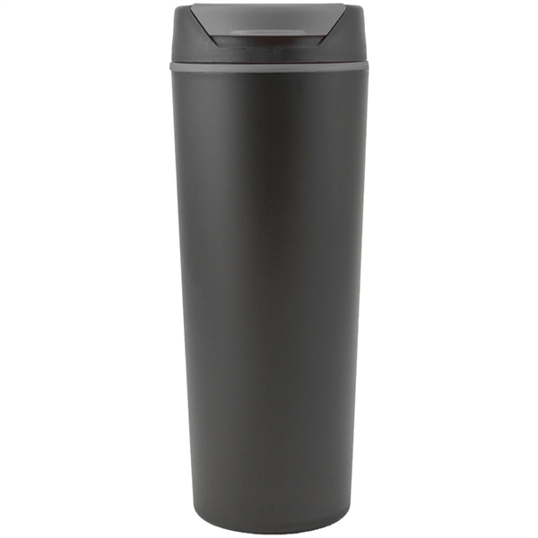 18 Oz Plastic Tumbler w/ Color Accent Flip top & Custom Logo - 18 Oz Plastic Tumbler w/ Color Accent Flip top & Custom Logo - Image 5 of 5