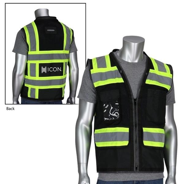 Black TT 11 Pocket Tech-Ready Mesh Surveyors Vest - Black TT 11 Pocket Tech-Ready Mesh Surveyors Vest - Image 2 of 4
