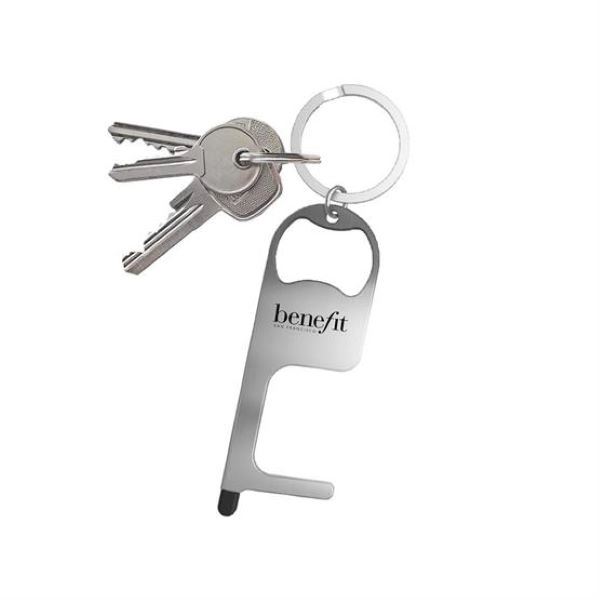 Stainless Steel No Touch Tool With Stylus And Bottle Opener - Stainless Steel No Touch Tool With Stylus And Bottle Opener - Image 0 of 7