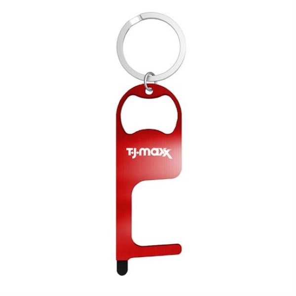 Stainless Steel No Touch Tool With Stylus And Bottle Opener - Stainless Steel No Touch Tool With Stylus And Bottle Opener - Image 2 of 7