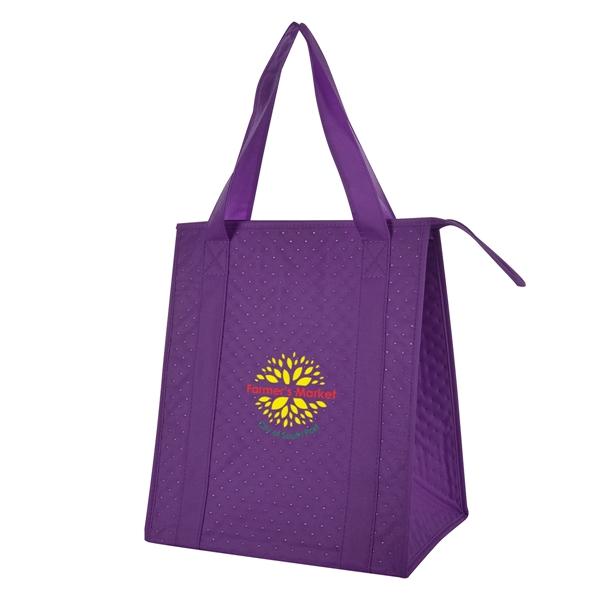 Dimples Non-Woven Cooler Tote Bag - Dimples Non-Woven Cooler Tote Bag - Image 15 of 27