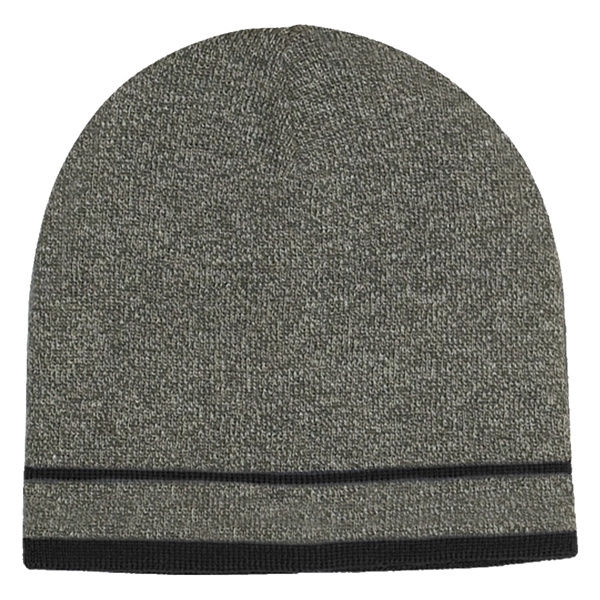 Knit Beanie With Double Stripe - Knit Beanie With Double Stripe - Image 7 of 10