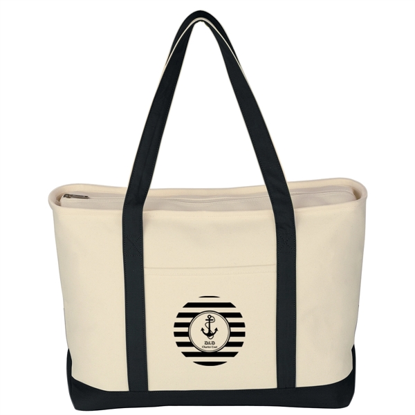 Large Starboard Cotton Canvas Tote Bag - Large Starboard Cotton Canvas Tote Bag - Image 2 of 48