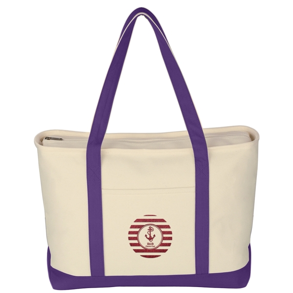 Large Starboard Cotton Canvas Tote Bag - Large Starboard Cotton Canvas Tote Bag - Image 19 of 48