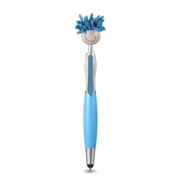 MopToppers® Wheat Straw Screen Cleaner with Stylus Pen - MopToppers® Wheat Straw Screen Cleaner with Stylus Pen - Image 1 of 6