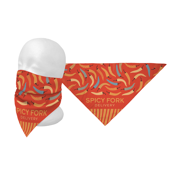 Full Color Triangle Bandana - Full Color Triangle Bandana - Image 3 of 10