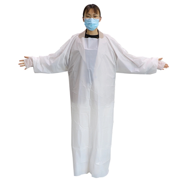 Waterproof Disposable Plastic Isolation CPE Gowns - Waterproof Disposable Plastic Isolation CPE Gowns - Image 2 of 6