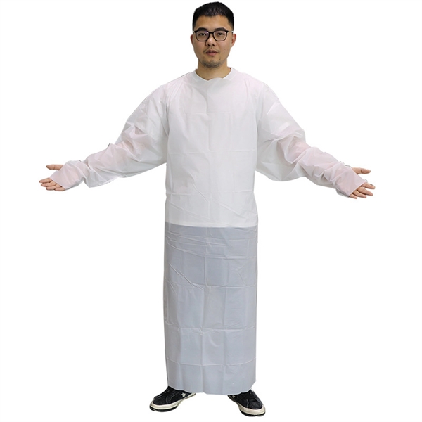 Waterproof Disposable Plastic Isolation CPE Gowns - Waterproof Disposable Plastic Isolation CPE Gowns - Image 4 of 6