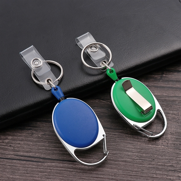 Retractable Pull Key Ring Chain - Retractable Pull Key Ring Chain - Image 4 of 4