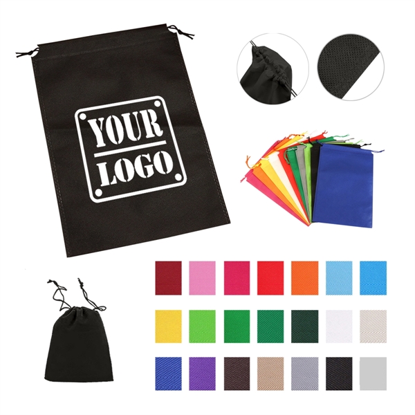 13-3/4" Custom Non-woven Pouch - 13-3/4" Custom Non-woven Pouch - Image 0 of 0