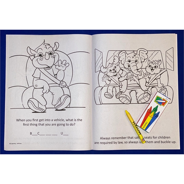 Seat Belt Safety Coloring Book Fun Pack - Seat Belt Safety Coloring Book Fun Pack - Image 1 of 3